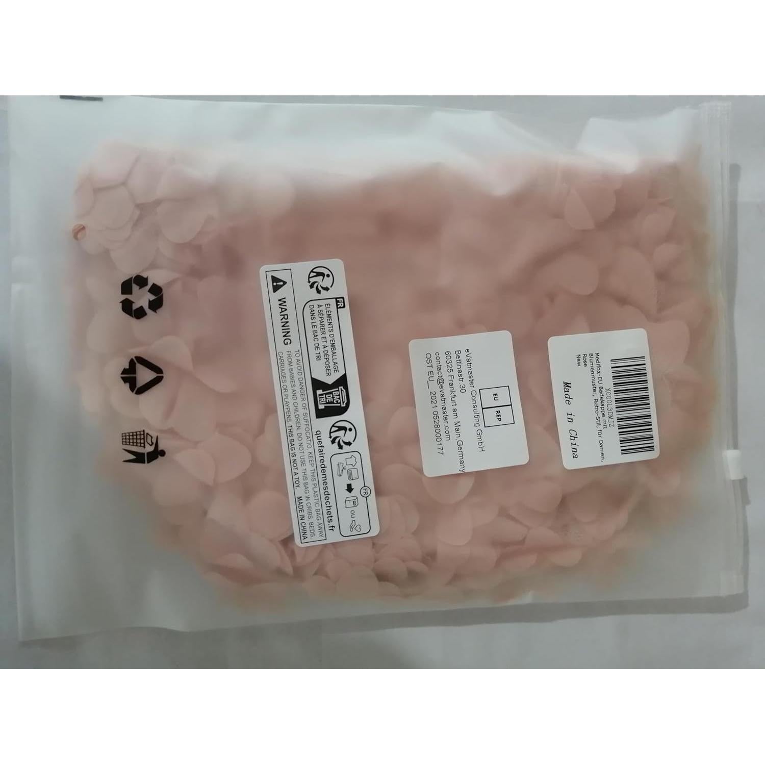 Gorro de Baño Vintage Medifier Rosa Estilo Retro para Mujeres