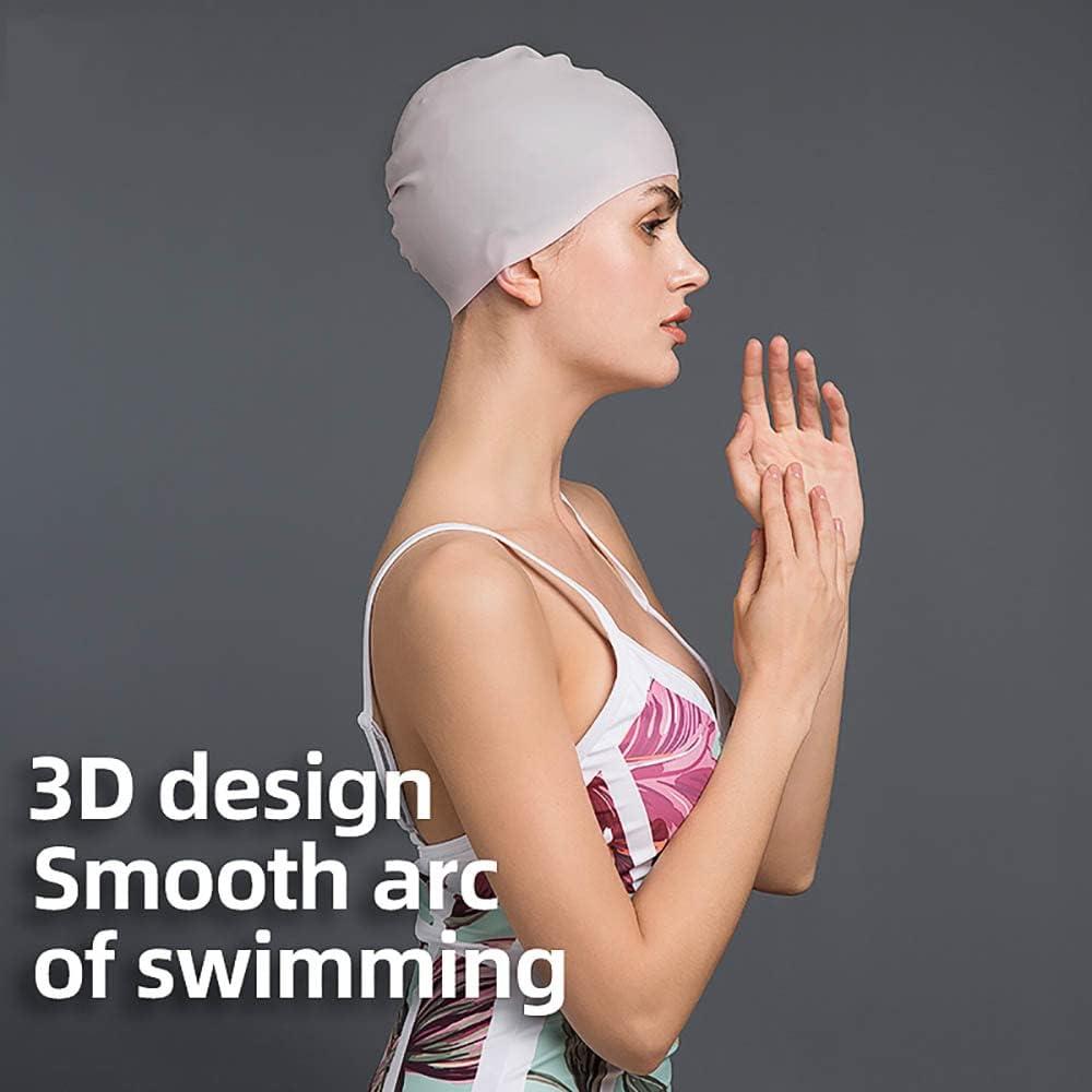 Gorro de Natación Silicona GEORDONG Unisex Amarillo 24x20 cm