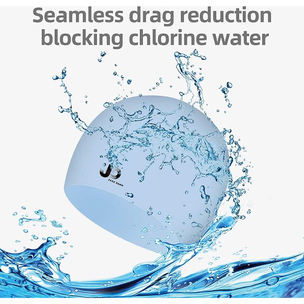 Gorro de Natación Silicona GEORDONG Unisex Amarillo 24x20 cm