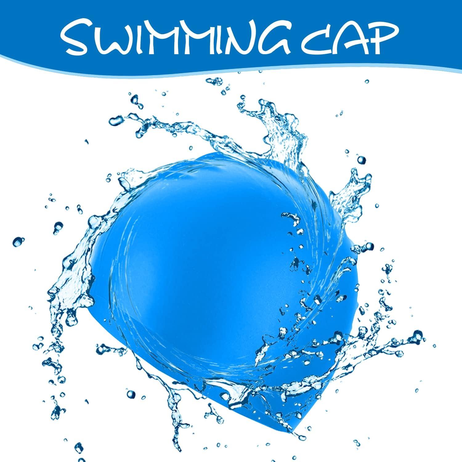 Gorro de natación para niños Doovid negro de silicona