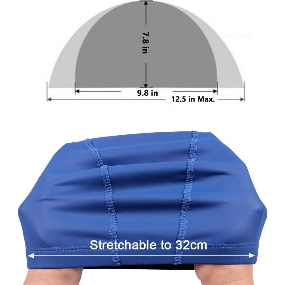 Paquete de 5 Gorras de Baño Impermeables ENASGLOO Unisex