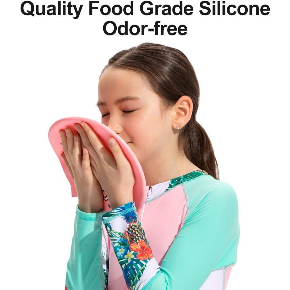 Gorra de Natación COPOZZ Silicona Gatito Rosa 5-12 años