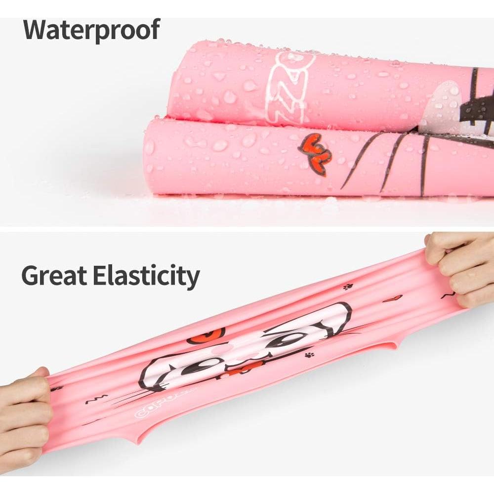 Gorra de Natación COPOZZ Silicona Gatito Rosa 5-12 años