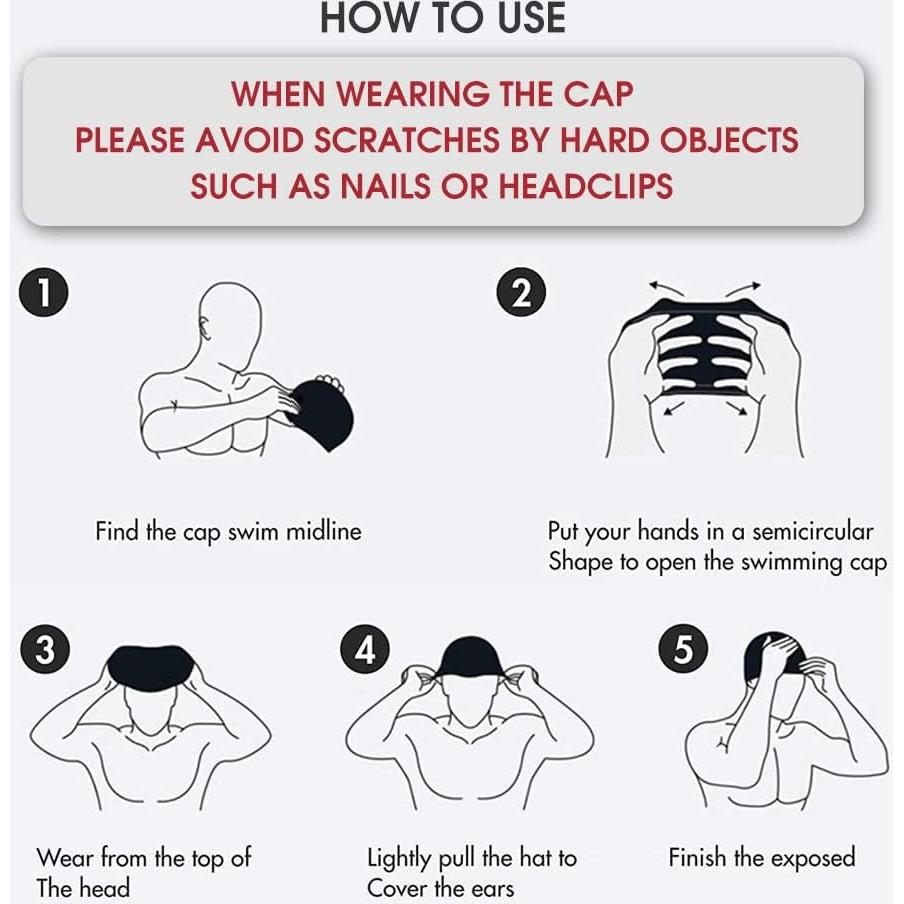 Gorro de natación Marsolly para mujeres, silicona grande leopardo