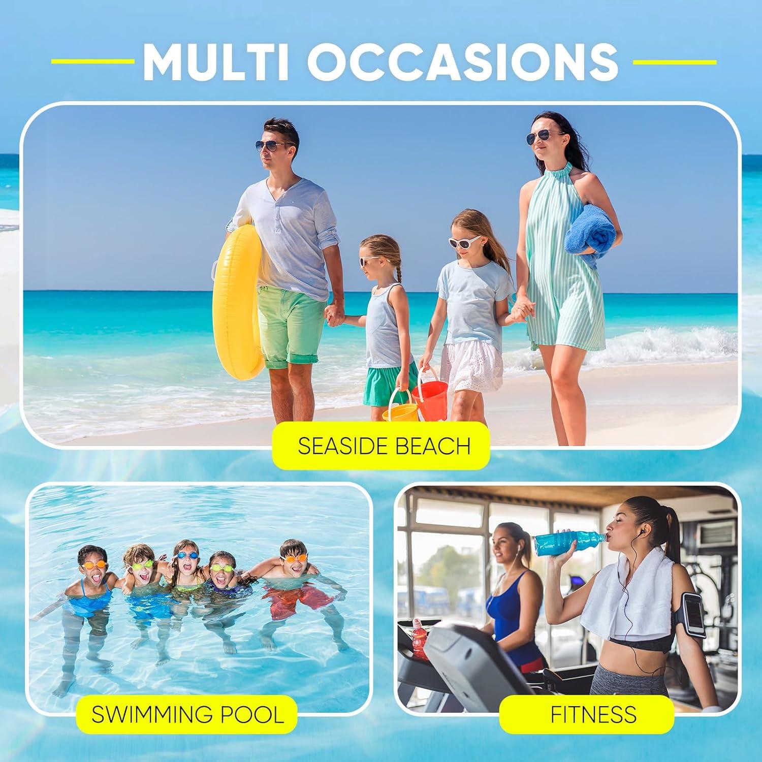 Bolsa de Malla para Natación HOHOM 40L con Cierre de Cordón