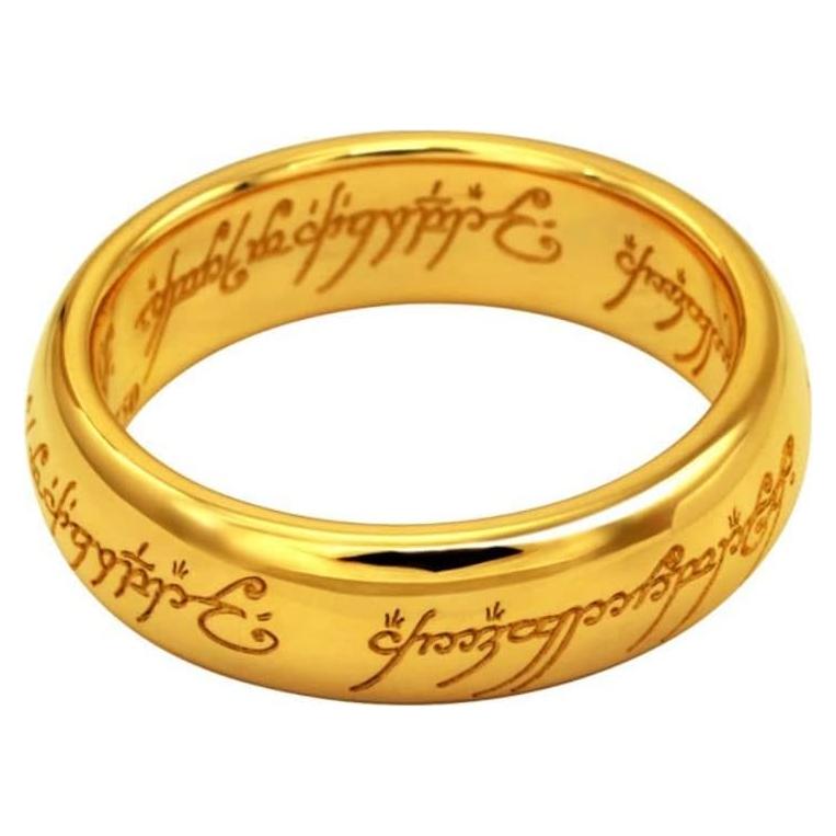 Anillo de Titanio 7mm El Señor de los Anillos - Unisex