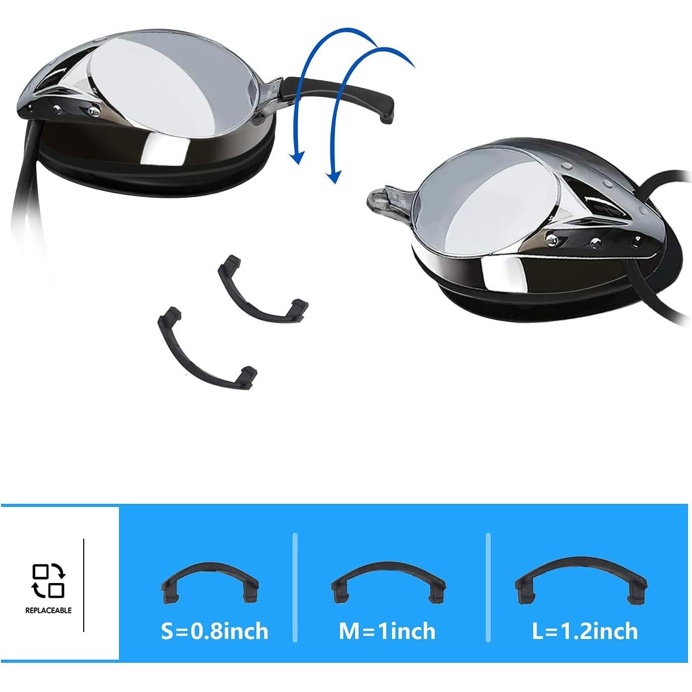 Gafas de natación VETOKY antiempañantes UV espejadas