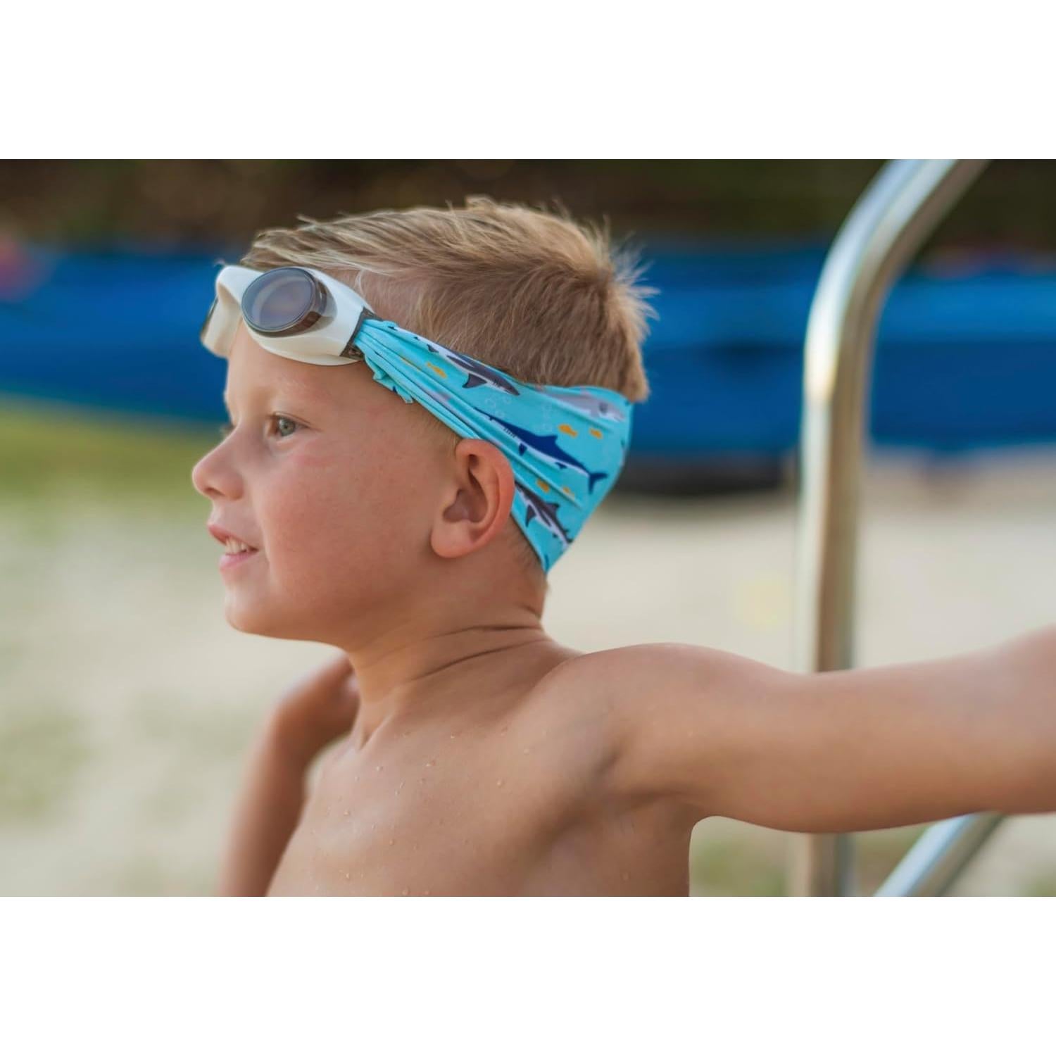 Gafas de Natación Splash Place para Adultos y Niños - Azul y Verde