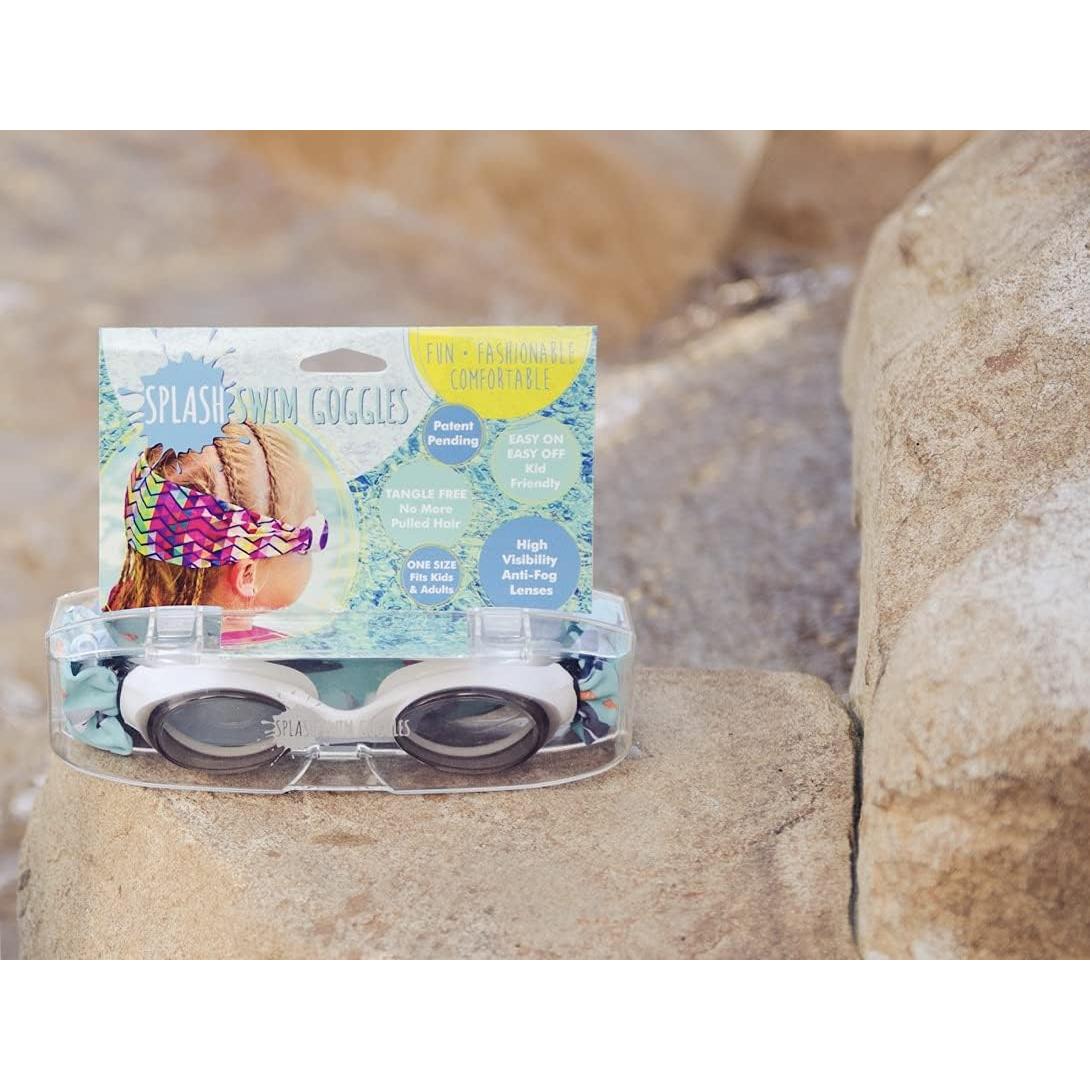 Gafas de Natación Splash Place para Adultos y Niños - Azul y Verde