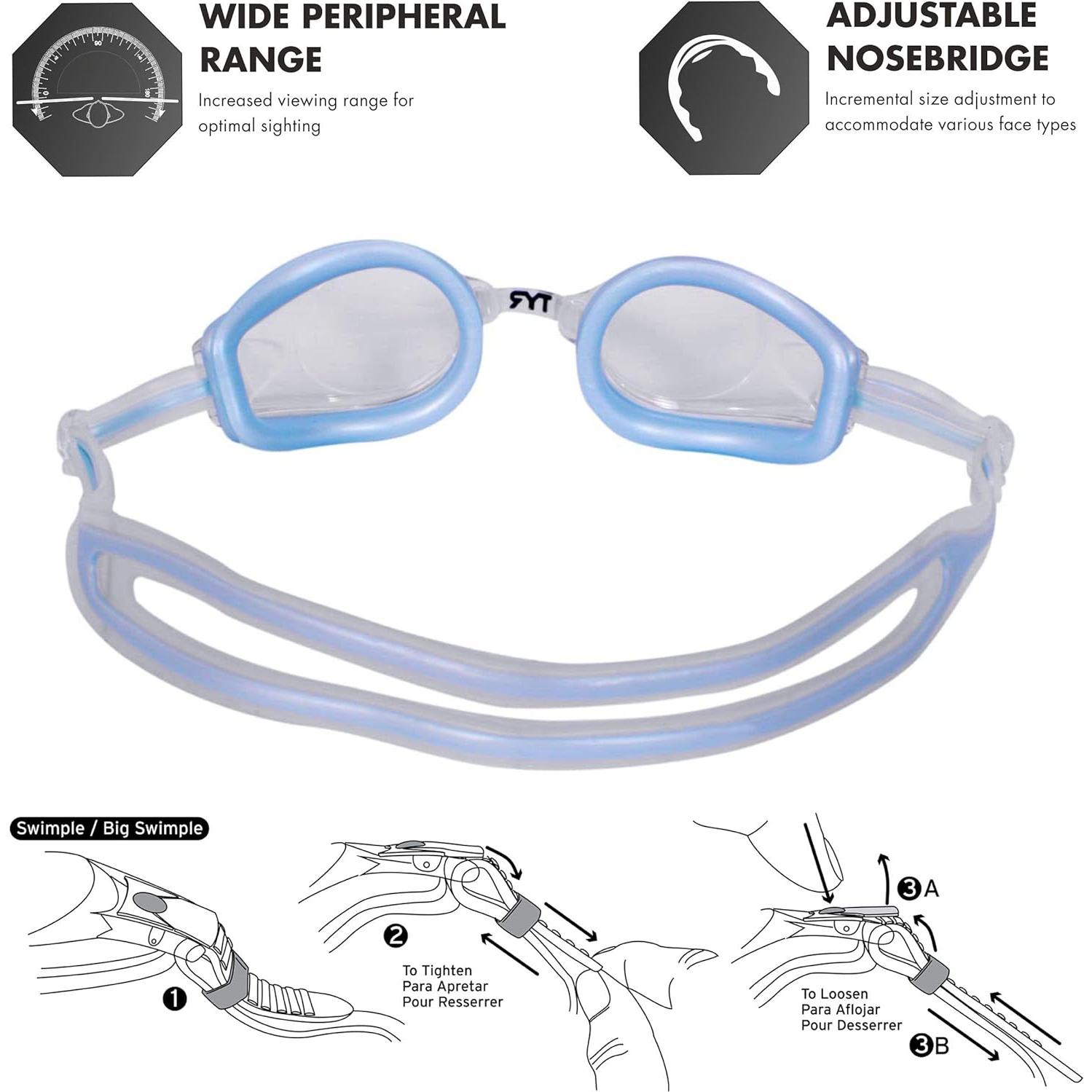 Gafas de Natación TYR Petite T-72 Femme UV Anti-Niebla