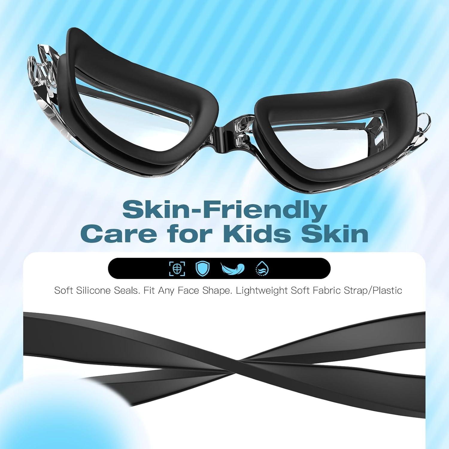 Gafas de Natación EasYoung para Niños - Paquete de 2, Anti-empañantes