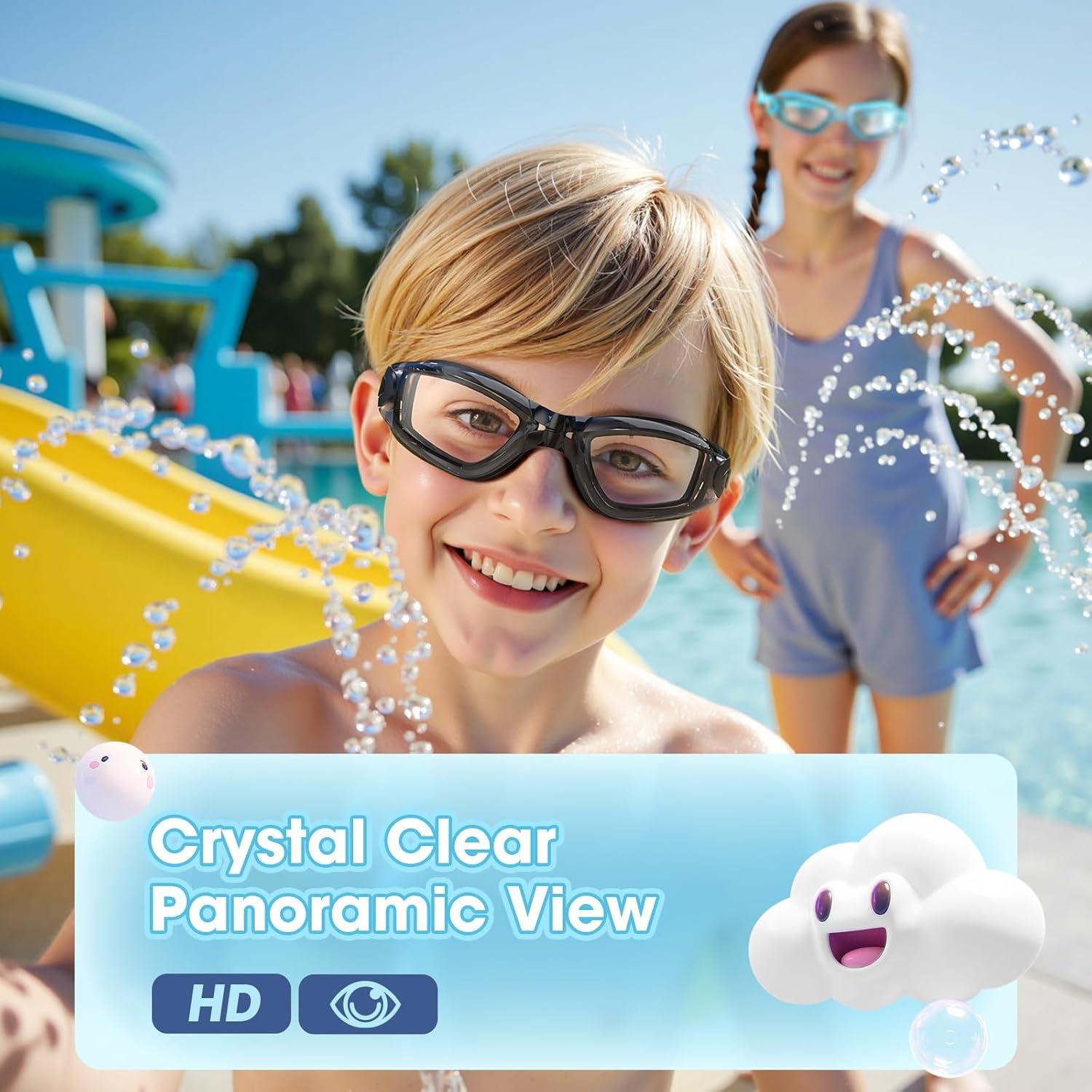 Gafas de Natación EasYoung para Niños - Paquete de 2, Anti-empañantes