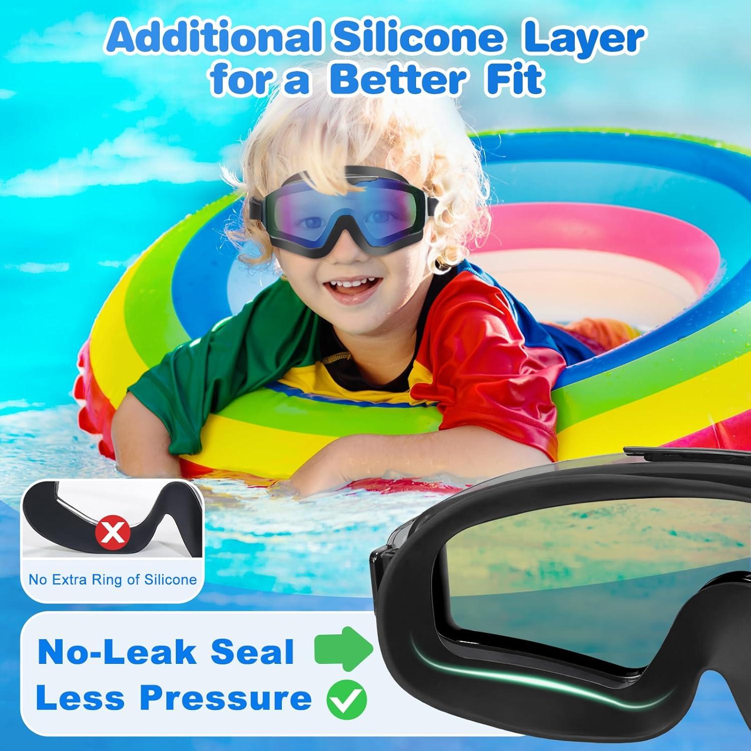 Gafas de Natación EverSport para Niños 8-16 Años - Antivaho UV