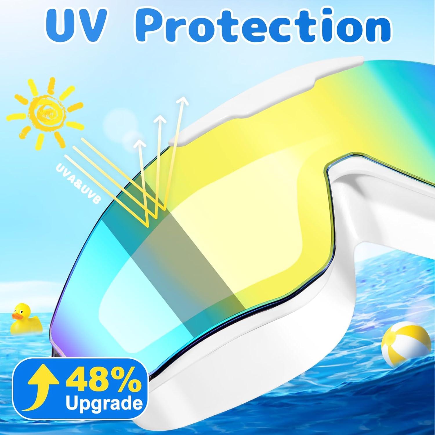 Gafas de Natación EverSport para Niños 8-16 Años - Antivaho UV