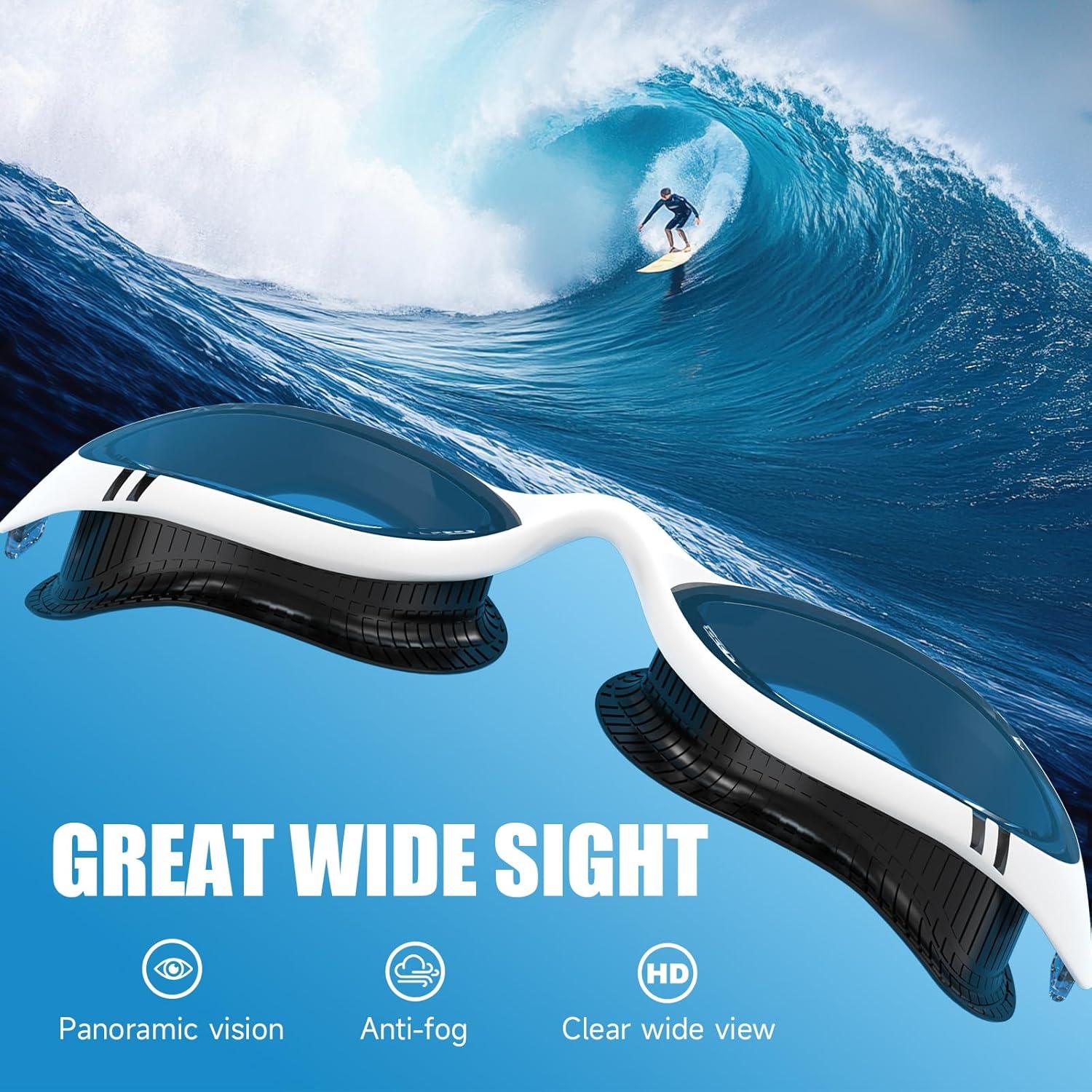 Gafas de natación VegoVia Adulto Anti-vaho UV con estuche