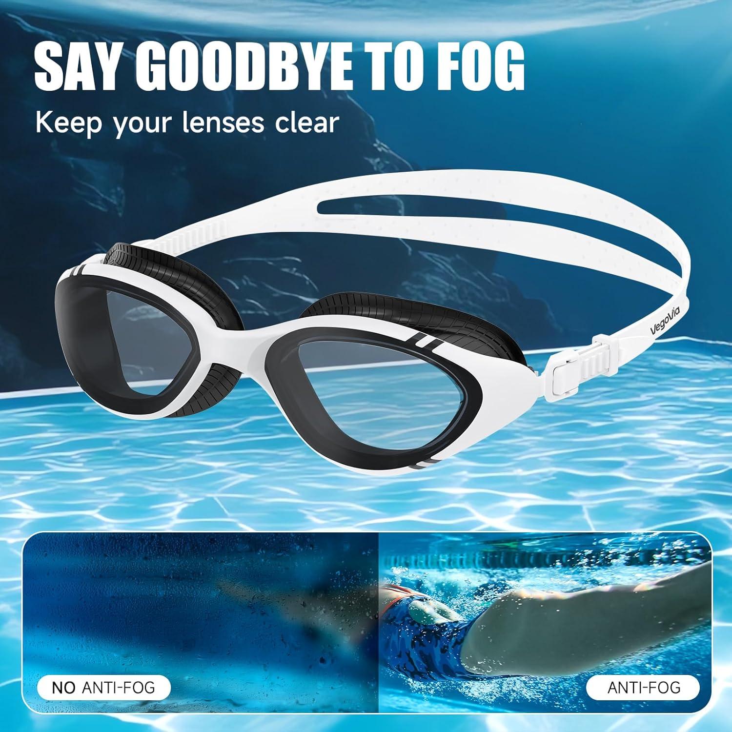Gafas de natación VegoVia Adulto Anti-vaho UV con estuche