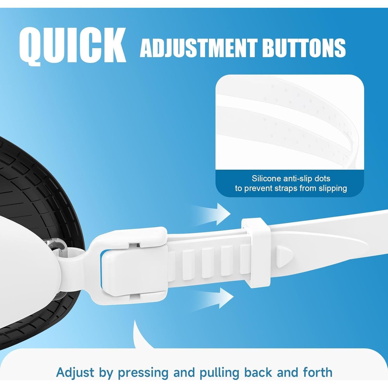 Gafas de natación VegoVia Adulto Anti-vaho UV con estuche