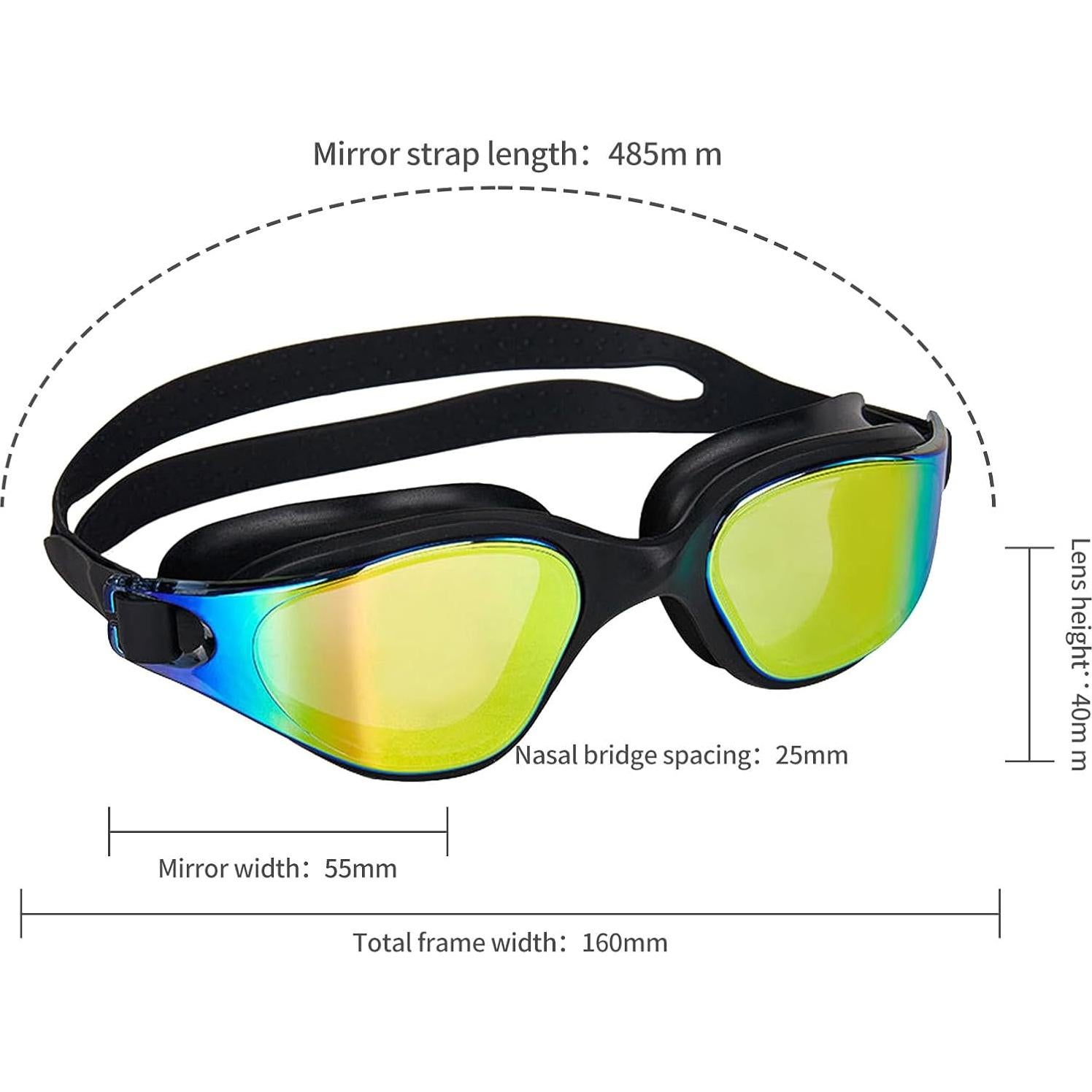 Gafas de Natación Polarizadas JIUDUOYUAN HD Anti-Vaho UV