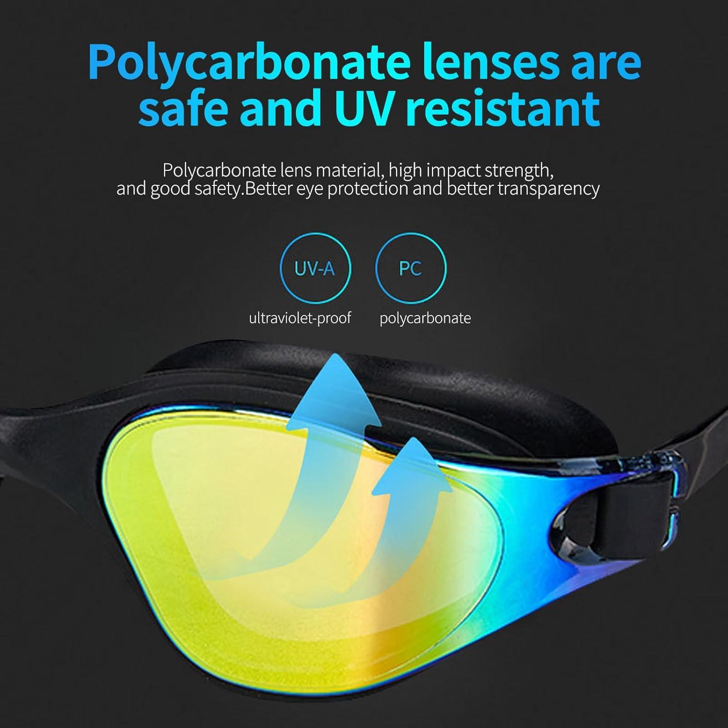 Gafas de Natación Polarizadas JIUDUOYUAN HD Anti-Vaho UV