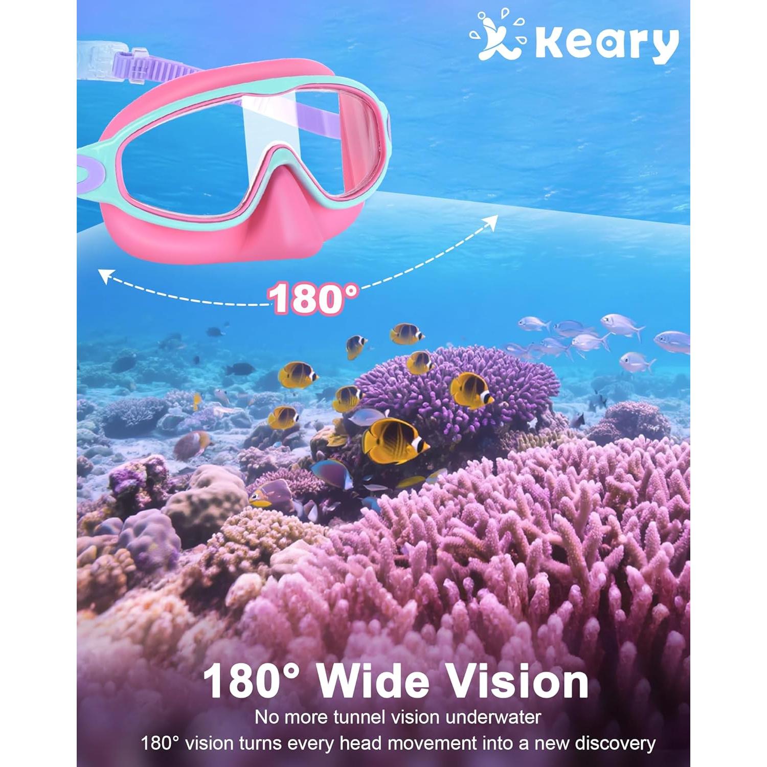 Gafas de natación para niños Keary 2 Pack Anti-UV y Anti-Niebla