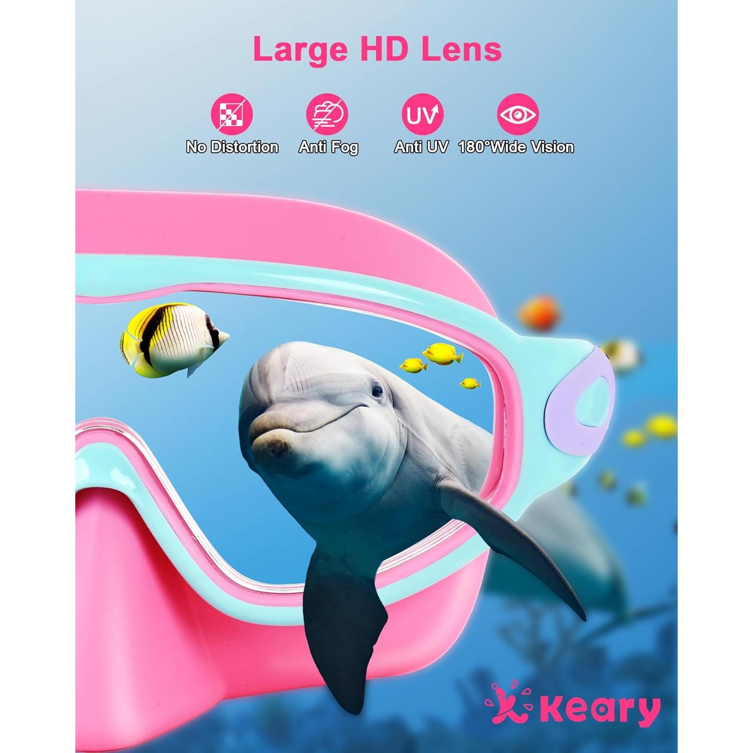 Gafas de natación para niños Keary 2 Pack Anti-UV y Anti-Niebla