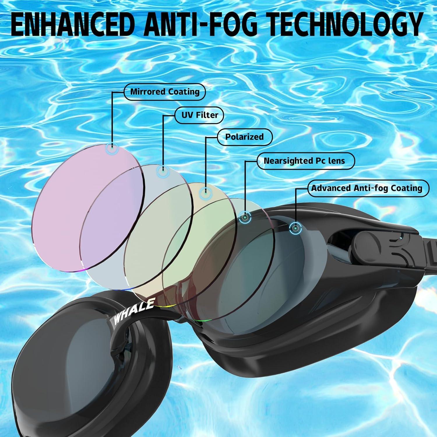 Gafas de natación polarizadas Ballena HD Antivaho Adultos