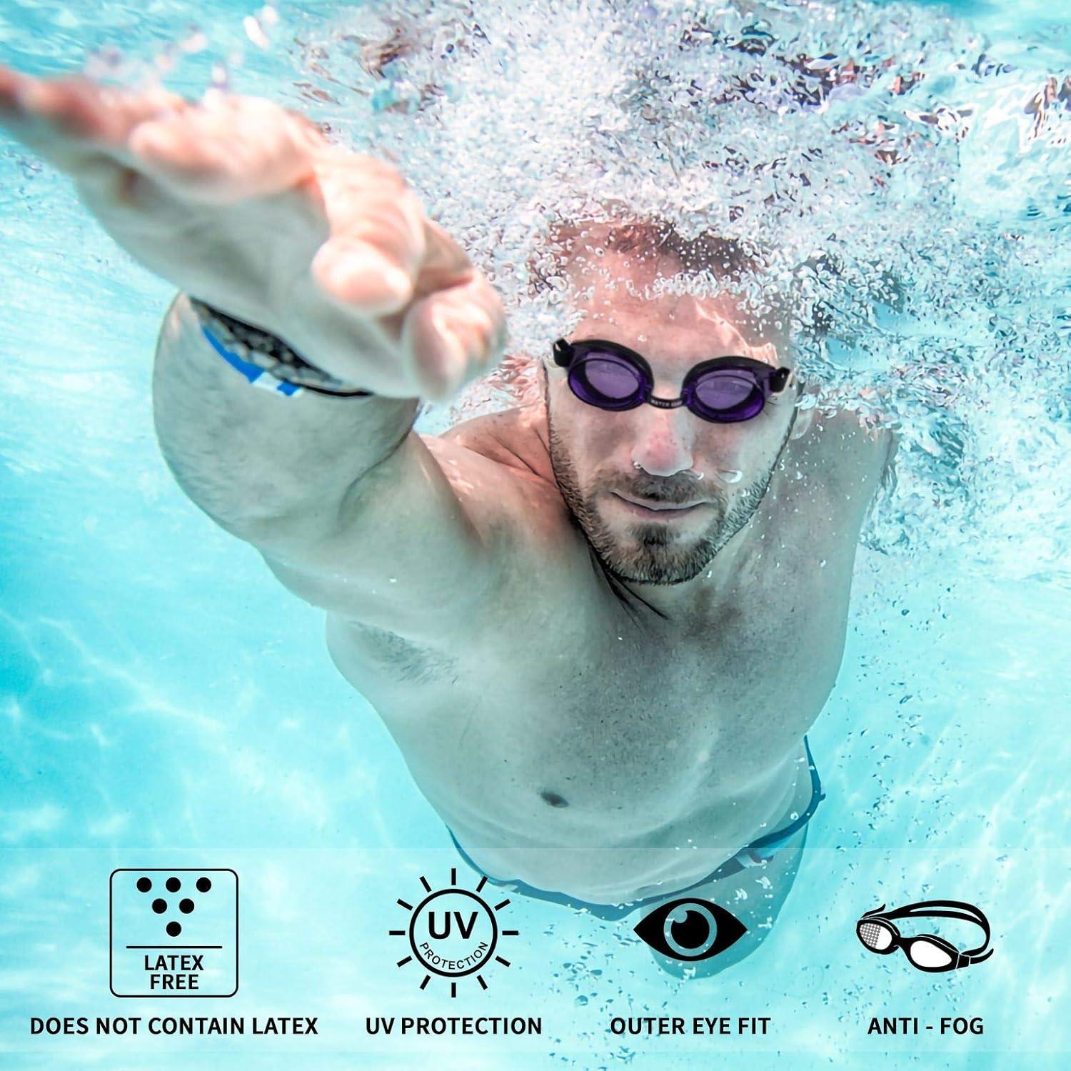 Gafas de Natación Antiniebla Water Gear Clásicas Púrpura