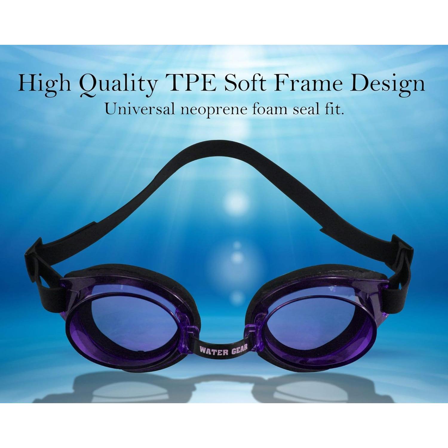 Gafas de Natación Antiniebla Water Gear Clásicas Púrpura