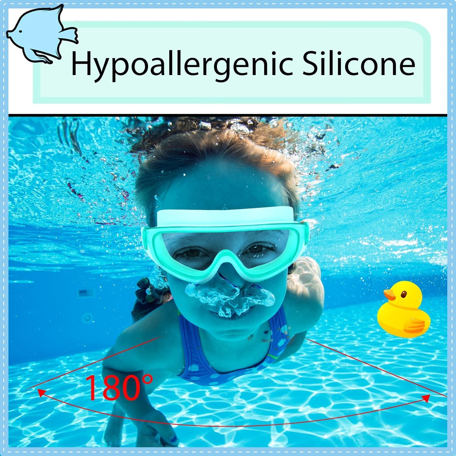 Gafas de natación para niños Theuzi 3 Pack con lente amplia