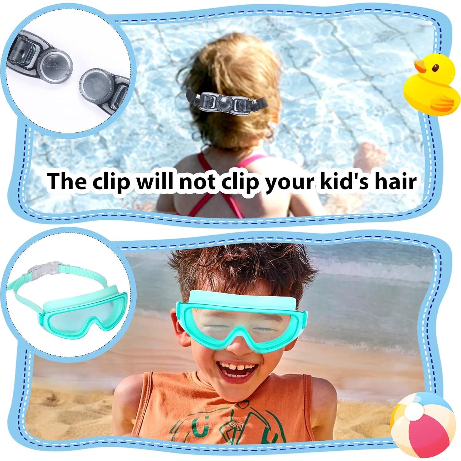 Gafas de natación para niños Theuzi 3 Pack con lente amplia