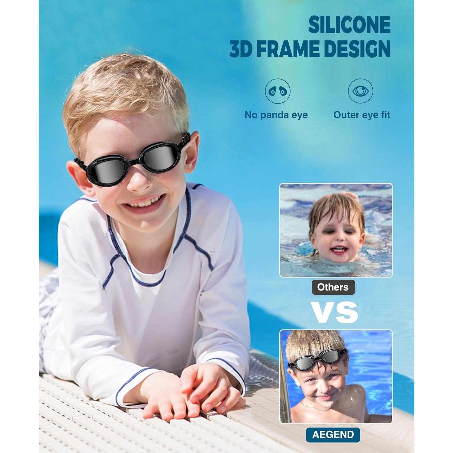 Gafas de natación Aegend para niños 6-11 años polarizadas