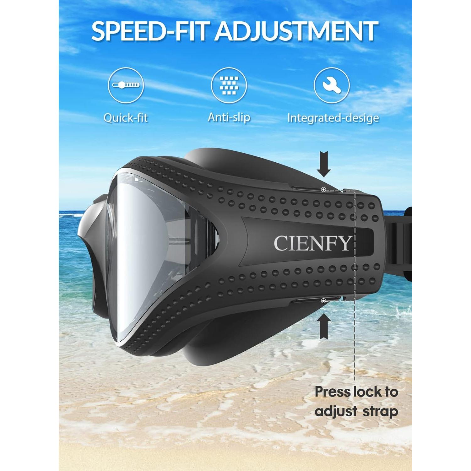 Gafas de natación CIENFY unisex polarizadas anti-vaho 17.78cm