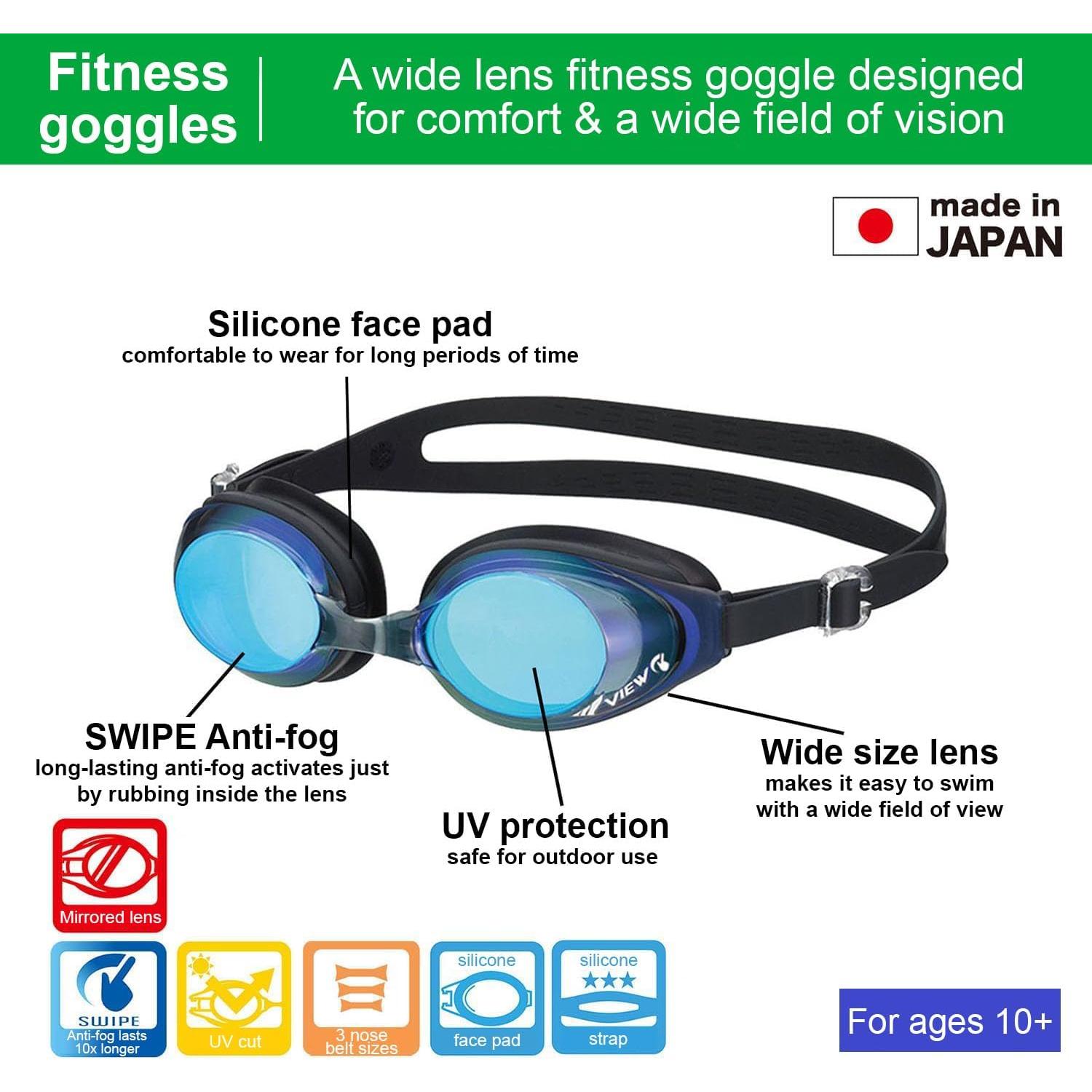 Gafas de Natación VIEW V-630ASA SWIPE Anti-empañamiento UV