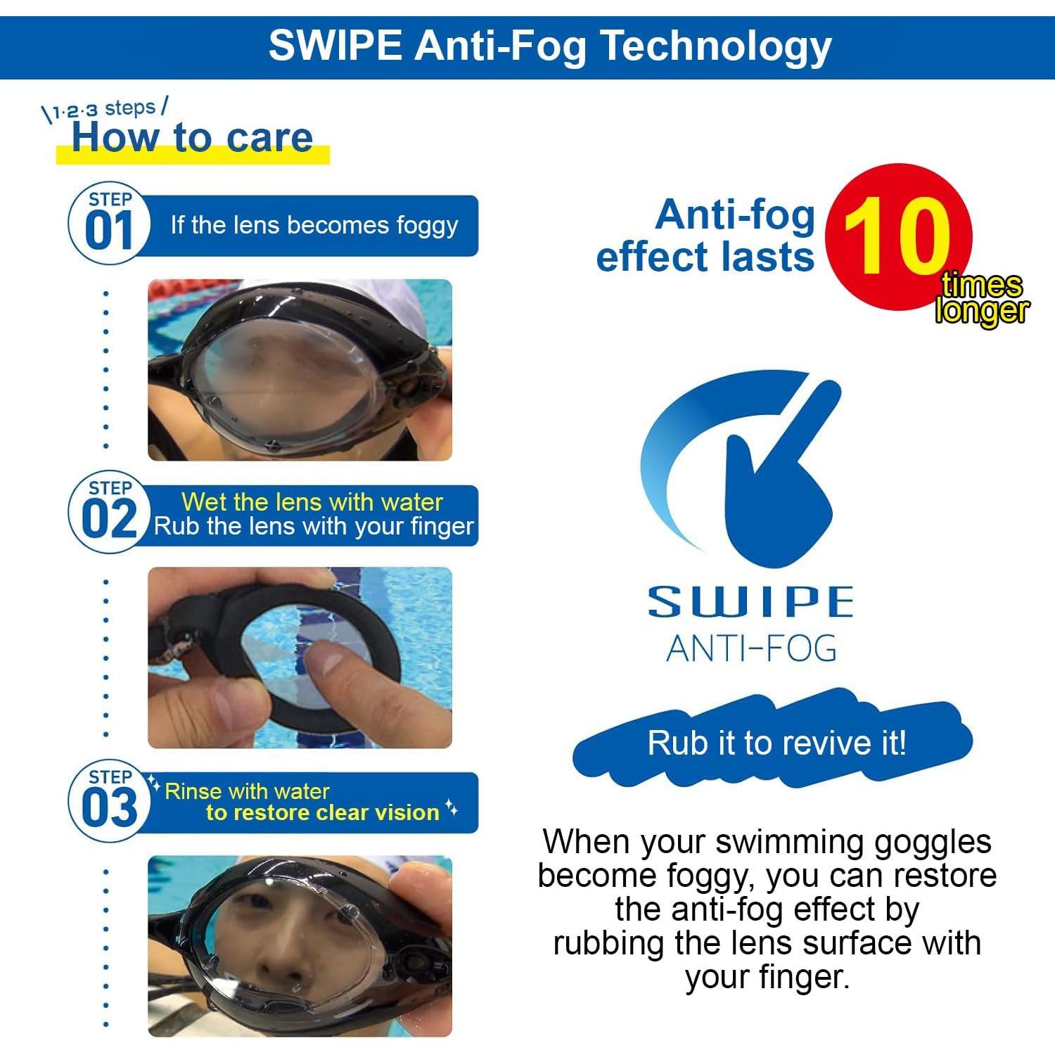 Gafas de Natación VIEW V-630ASA SWIPE Anti-empañamiento UV