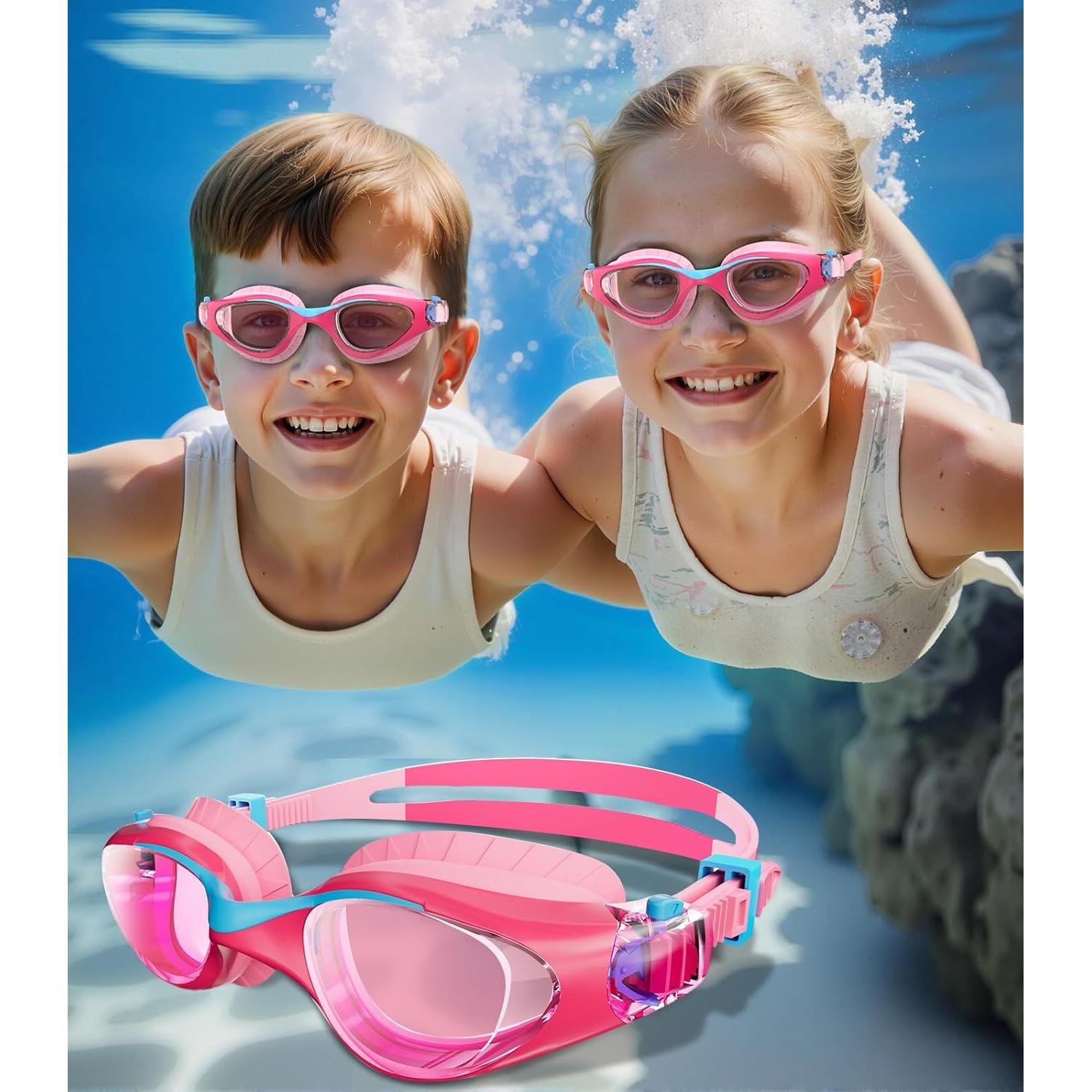 Gafas de natación HIGAHY para niños 6-14 años UV antiempañante