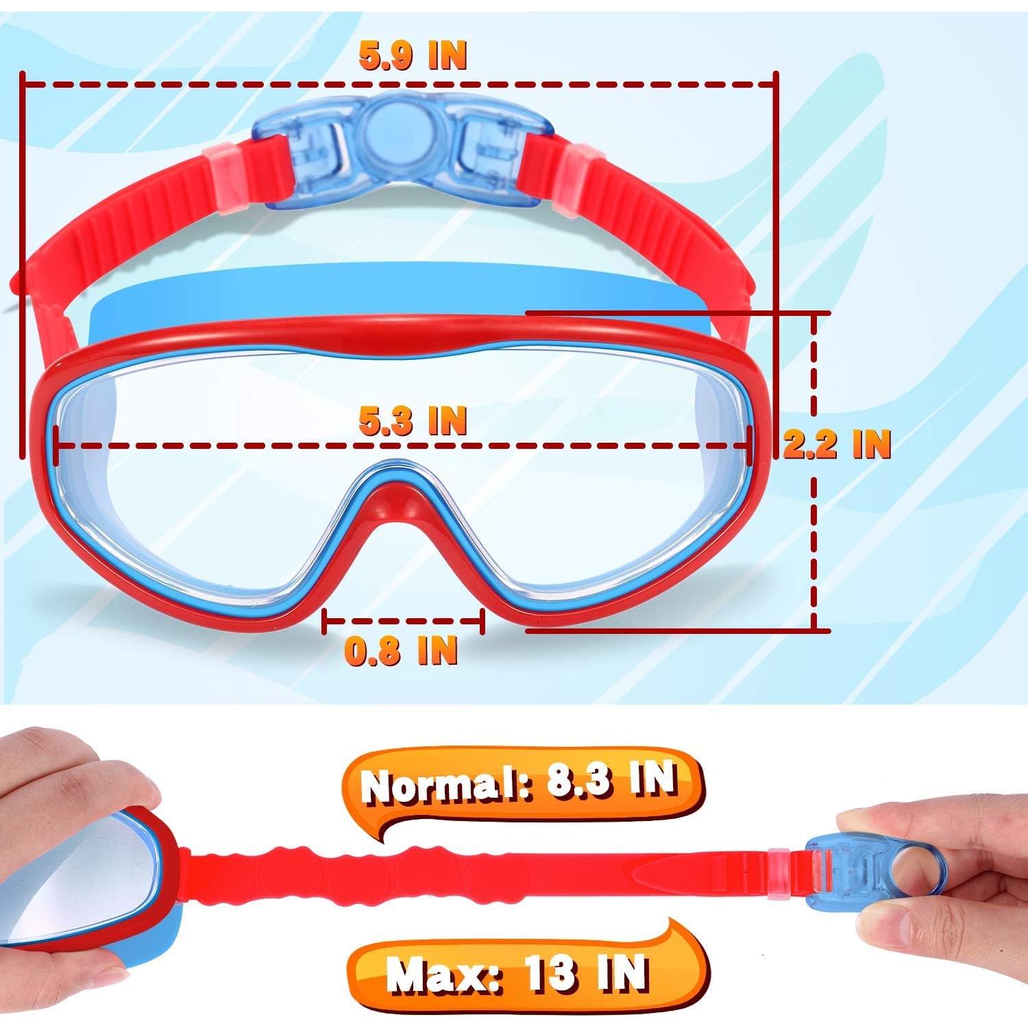 Gafas de Natación EasYoung para Niños 3-15 Años 2-Pack