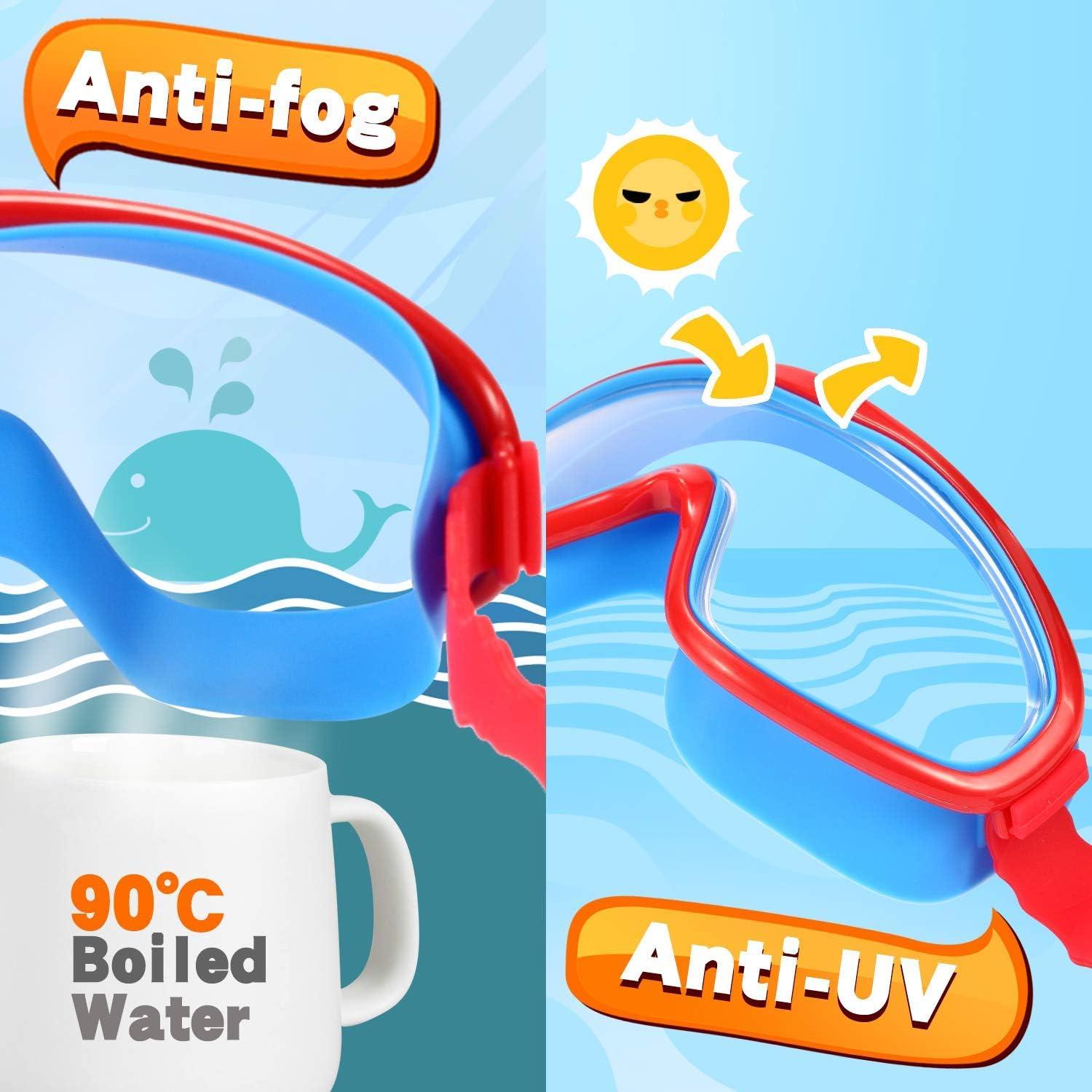 Gafas de Natación EasYoung para Niños 3-15 Años 2-Pack