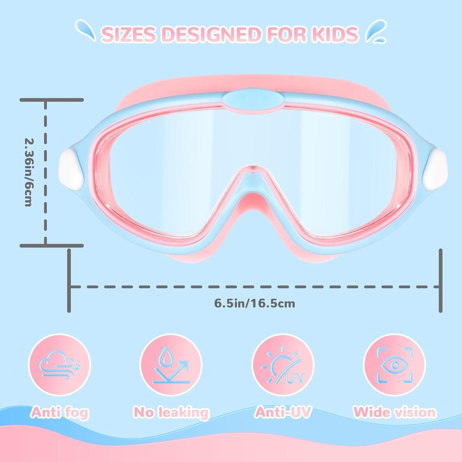 Gafas de natación Supertrip para niños 6-14 años UV Anti-vaho