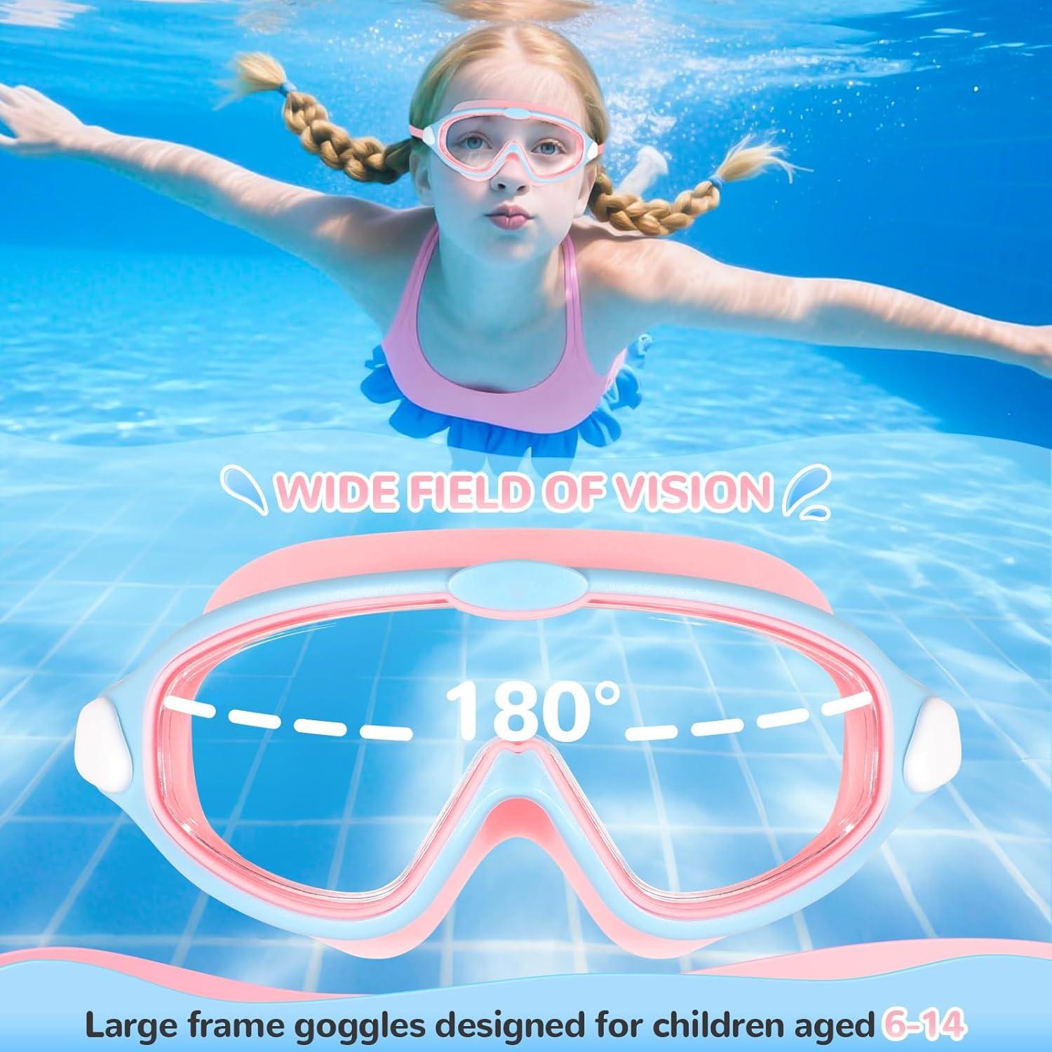 Gafas de natación Supertrip para niños 6-14 años UV Anti-vaho