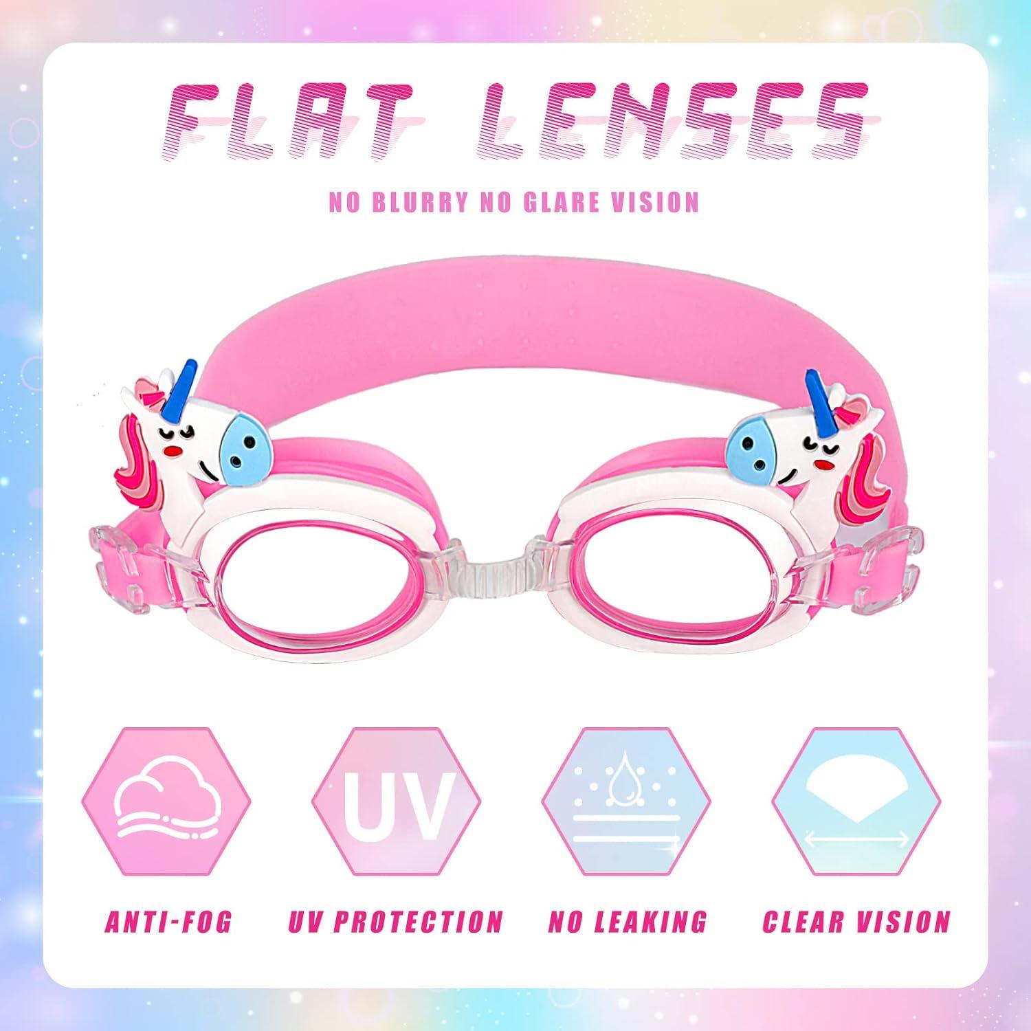 Gafas de Natación Antivaho Foaincore para Niños 3-9 Años