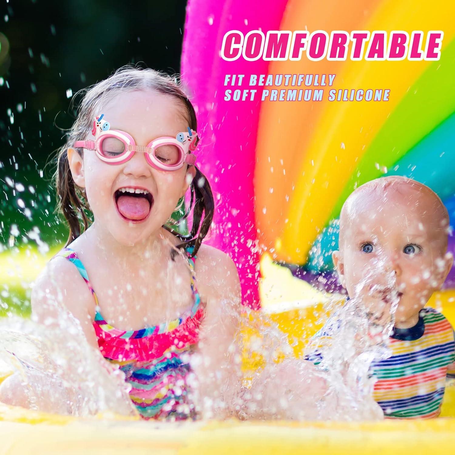 Gafas de Natación Antivaho Foaincore para Niños 3-9 Años