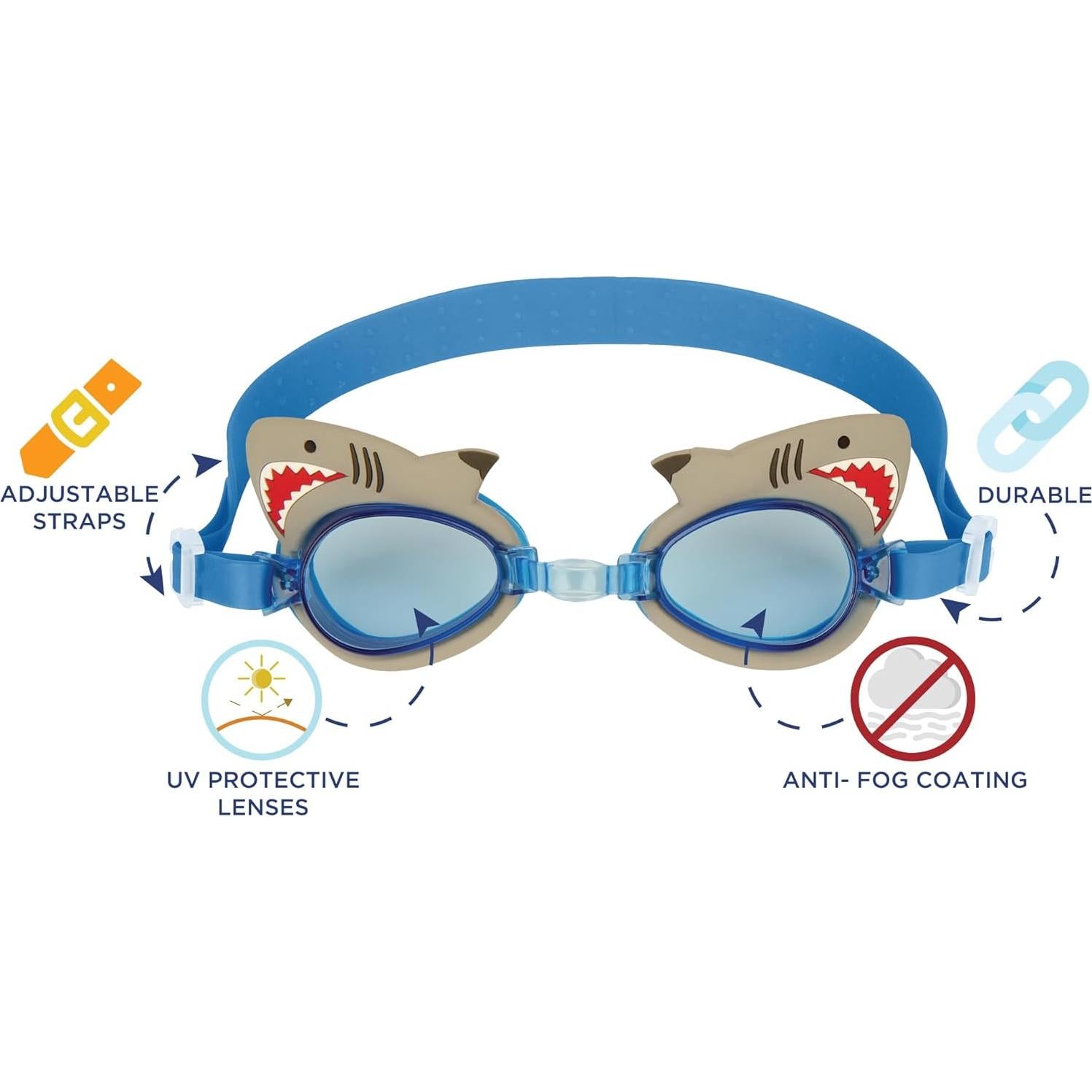 Gafas de natación para niñas Stephen Joseph Aqua Sirena