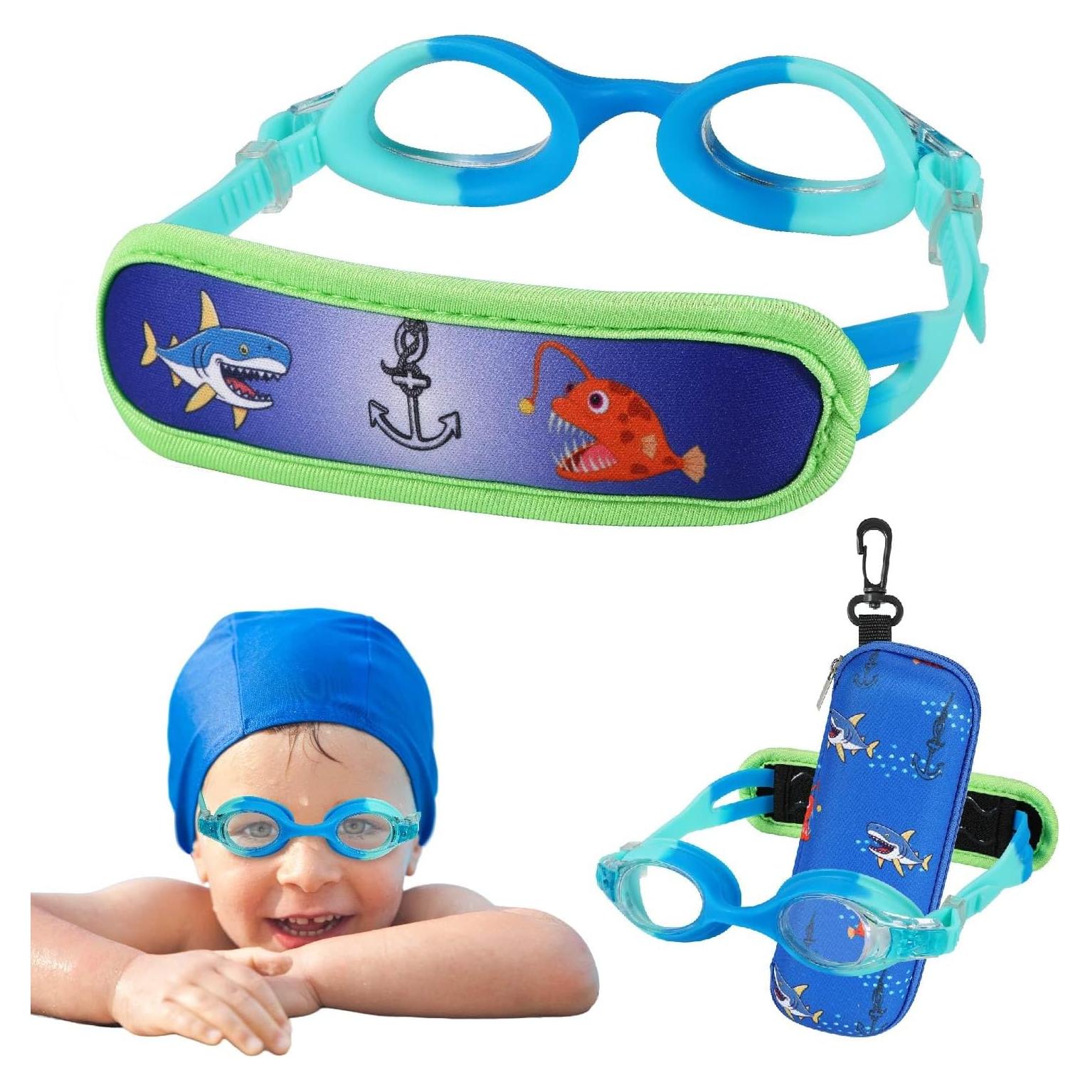 Gafas de natación para niños HYDROCOMFY Tiburón Azul 3-8 años