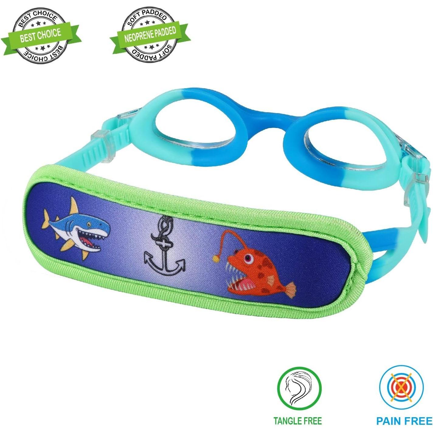 Gafas de natación para niños HYDROCOMFY Tiburón Azul 3-8 años
