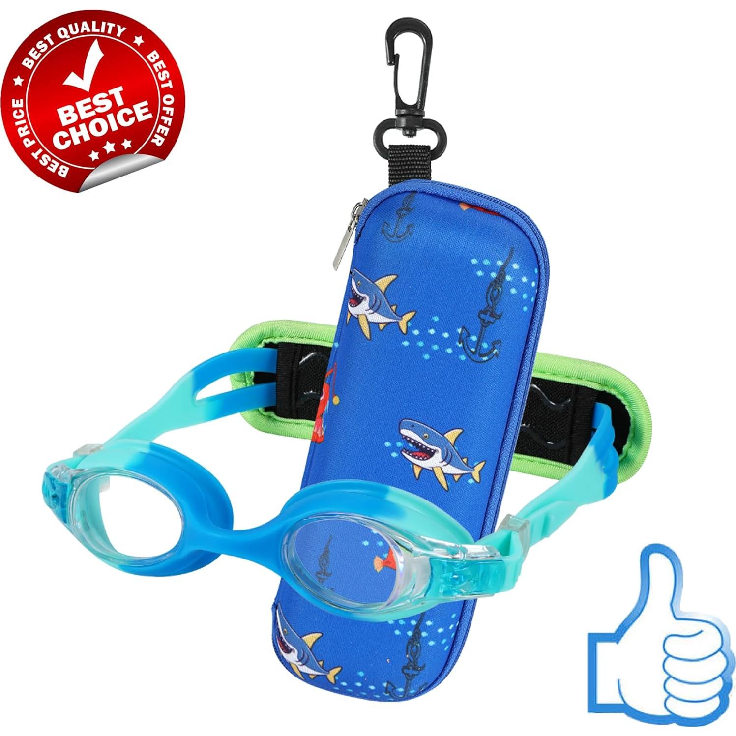 Gafas de natación para niños HYDROCOMFY Tiburón Azul 3-8 años