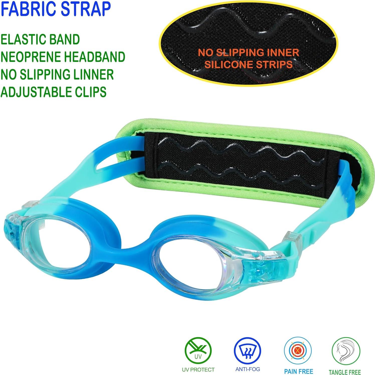 Gafas de natación para niños HYDROCOMFY Tiburón Azul 3-8 años