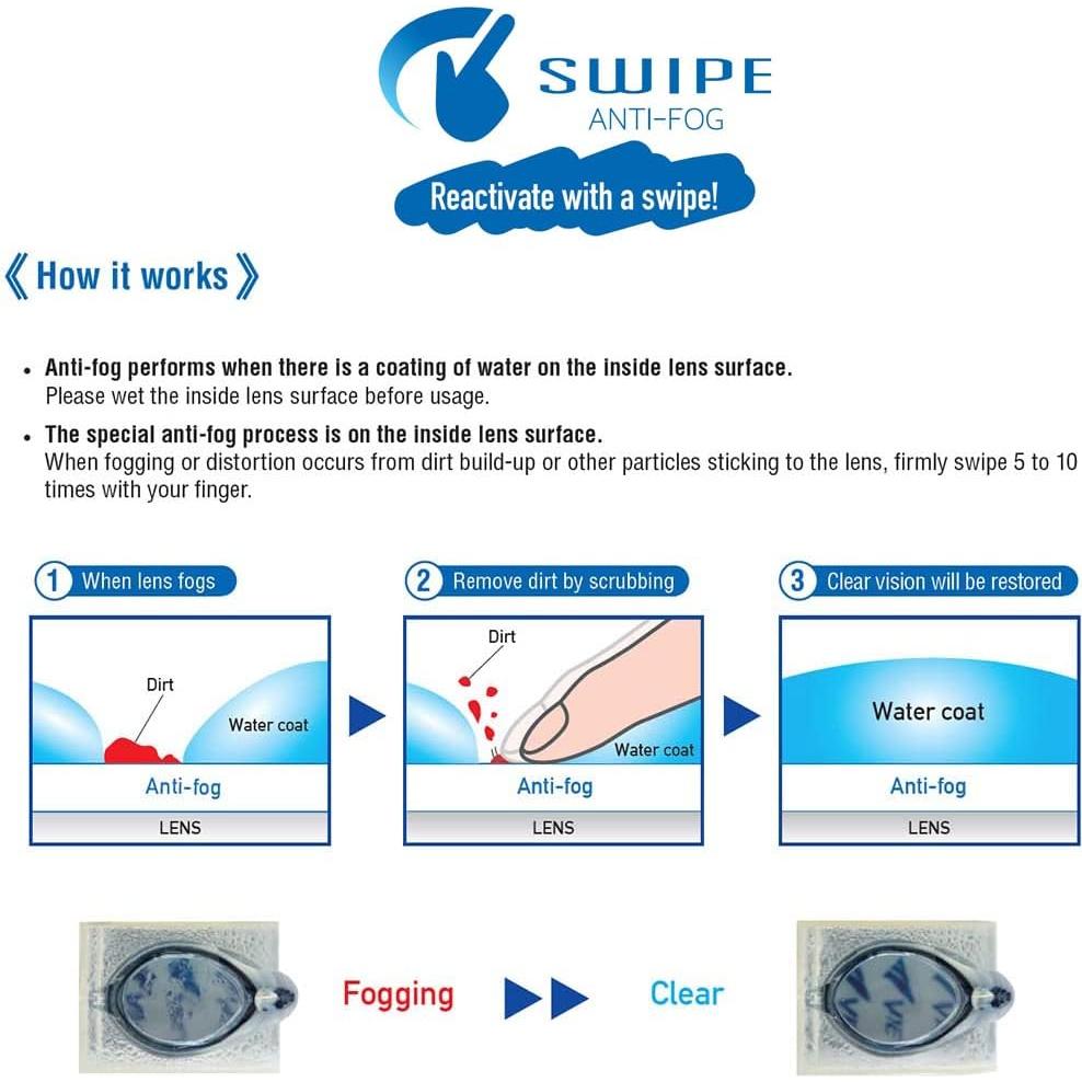 Gafas de Natación VIEW V-820ASA Selene Anti-Fog Negro