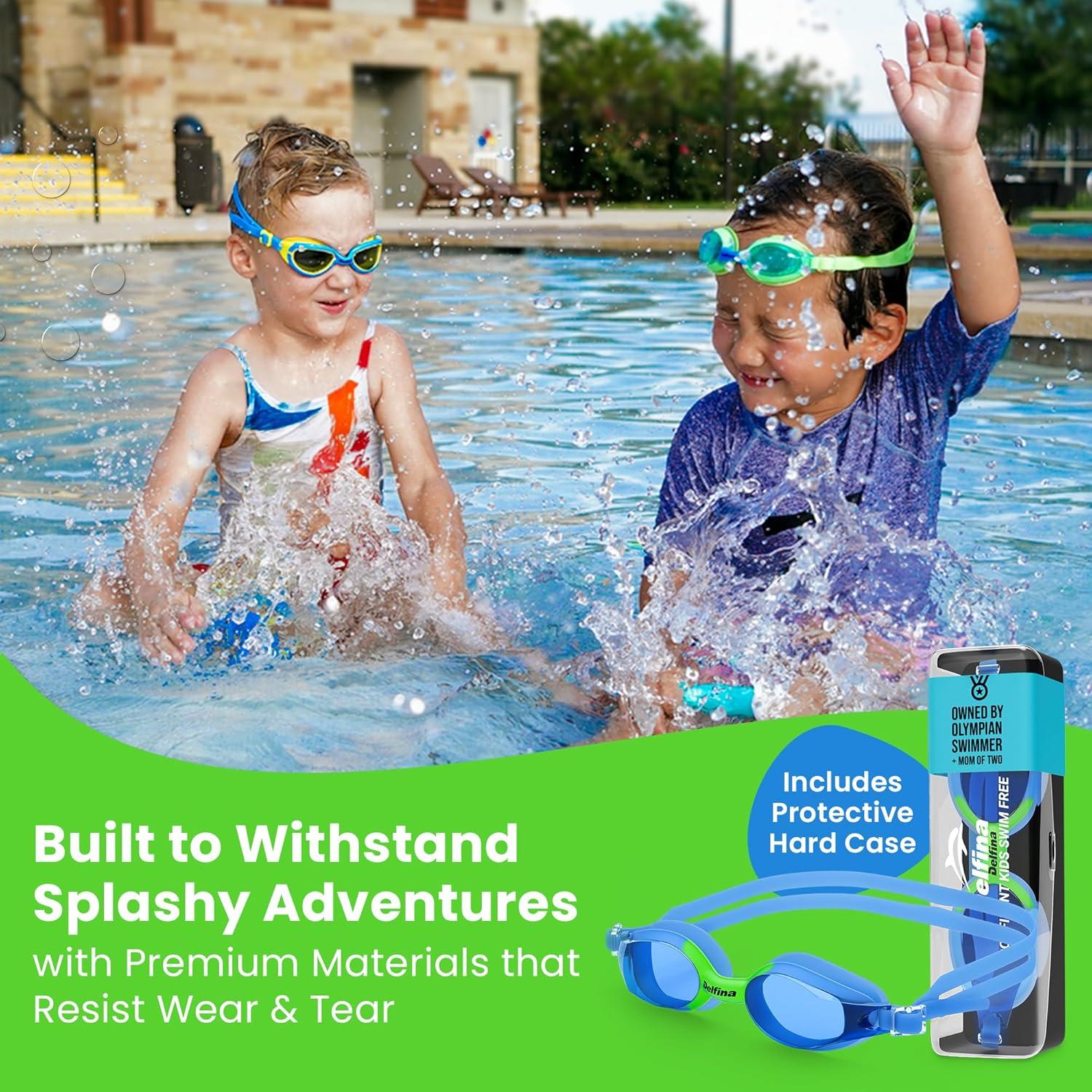 Gafas de natación Delfina para niños 2 a 7 años - Azul