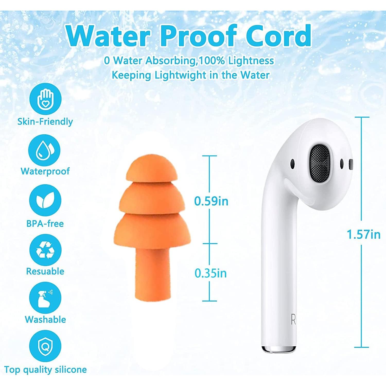 5 Pares de Tapones para Dormir Waxxy - Silicona Suave y Reutilizables