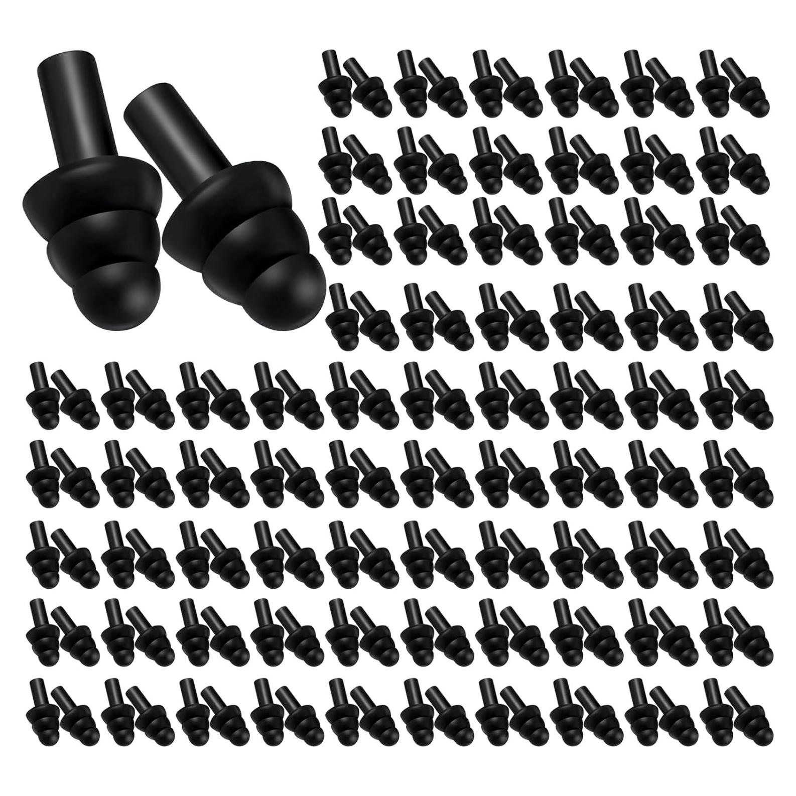 Tapones de Silicona Reutilizables TrelaCo 200 Pares Negros